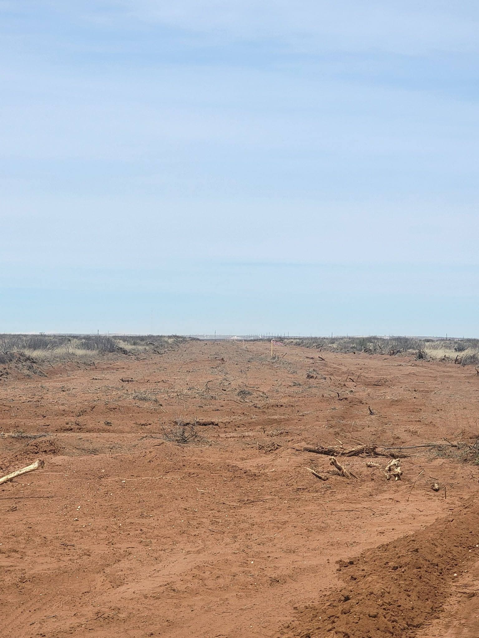 Ranch road grading through grassland